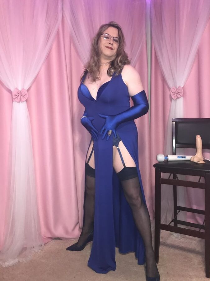 Joanie - Blue Maxi Vest Dress and Lady Marlene Part