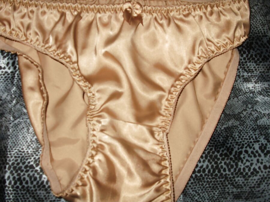 A selection of my wife&;s silky satin panties
