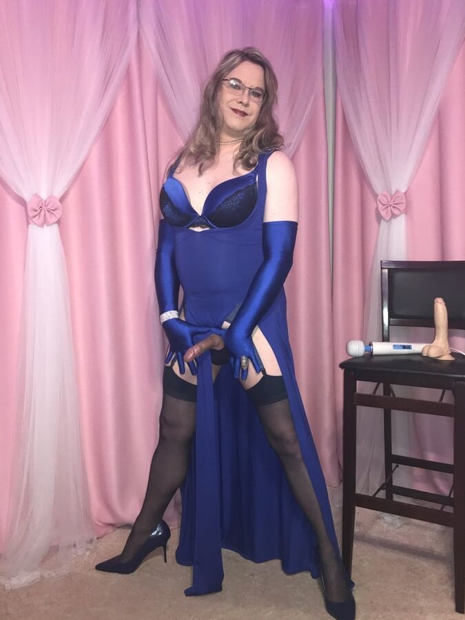 Joanie - Blue Maxi Vest Dress and Lady Marlene Part