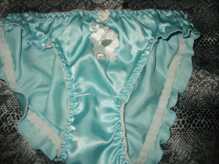 A selection of my wife&;s silky satin panties