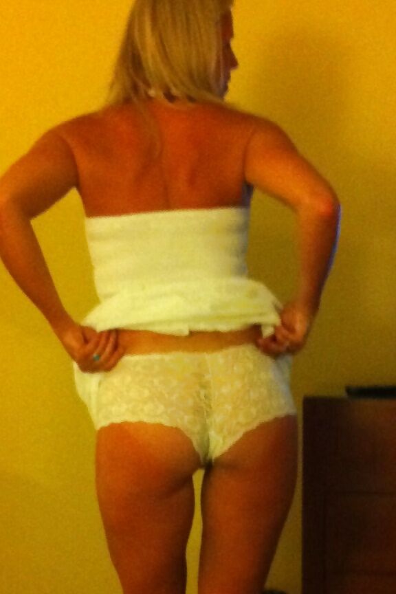 Tanlines on my smooth butt ass
