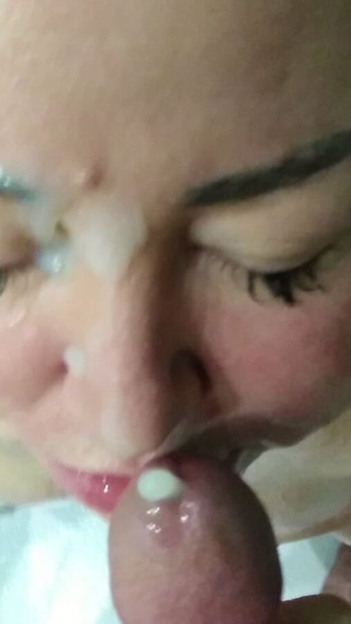 meine Pornofotos, Blowjob, Sperma im Gesicht, Sperma im Mund, Muschi,