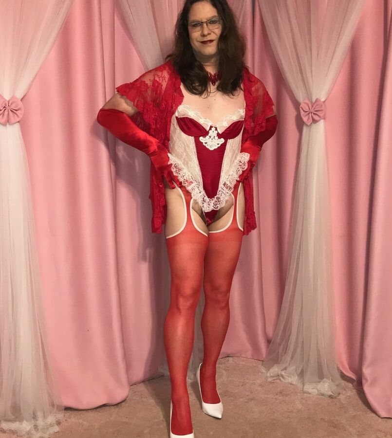 Joanie - Vintage Fredericks Teddy &amp; Suspender Pantyhose
