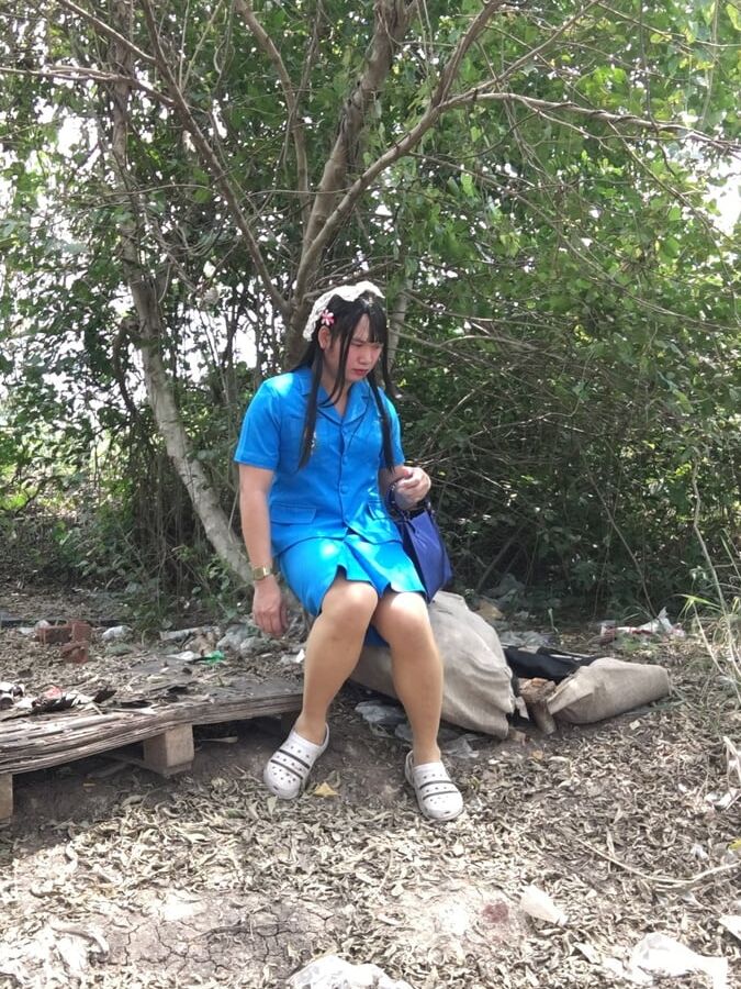 Thai ladyboy teacher Girl scout