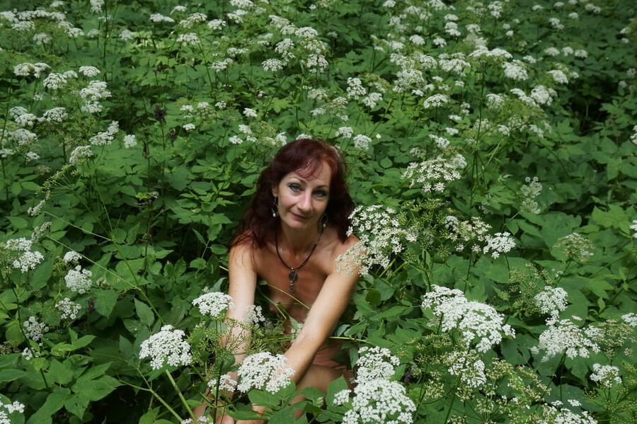 In White Flowers