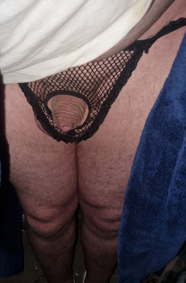 My tiny one crossdressing. Hehe
