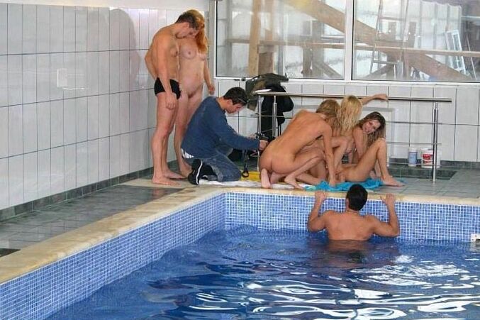 Naughty pool party