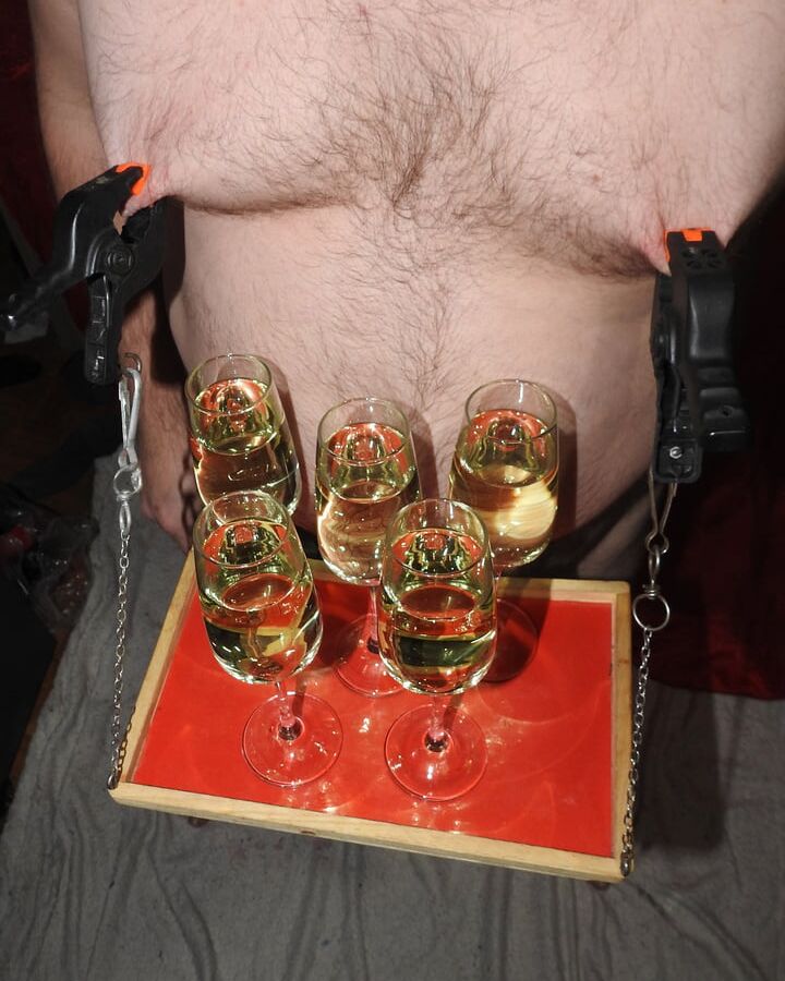 Serve Wine for Mistress at Party
