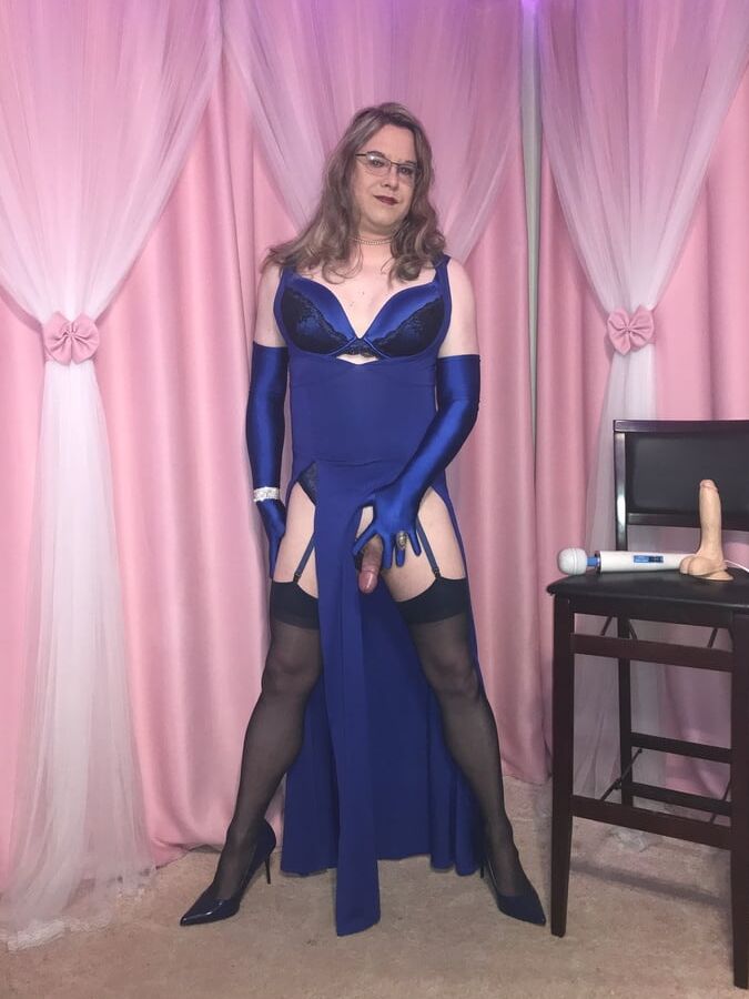 Joanie - Blue Maxi Vest Dress and Lady Marlene Part