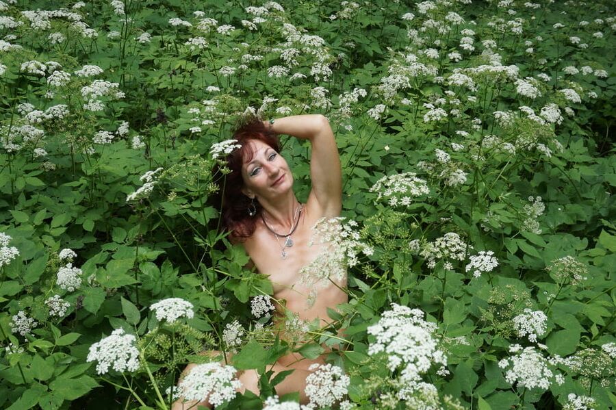 In White Flowers