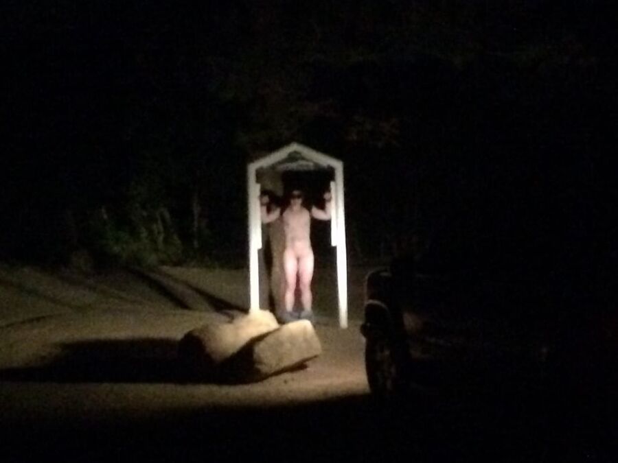 Camille Naked Outside