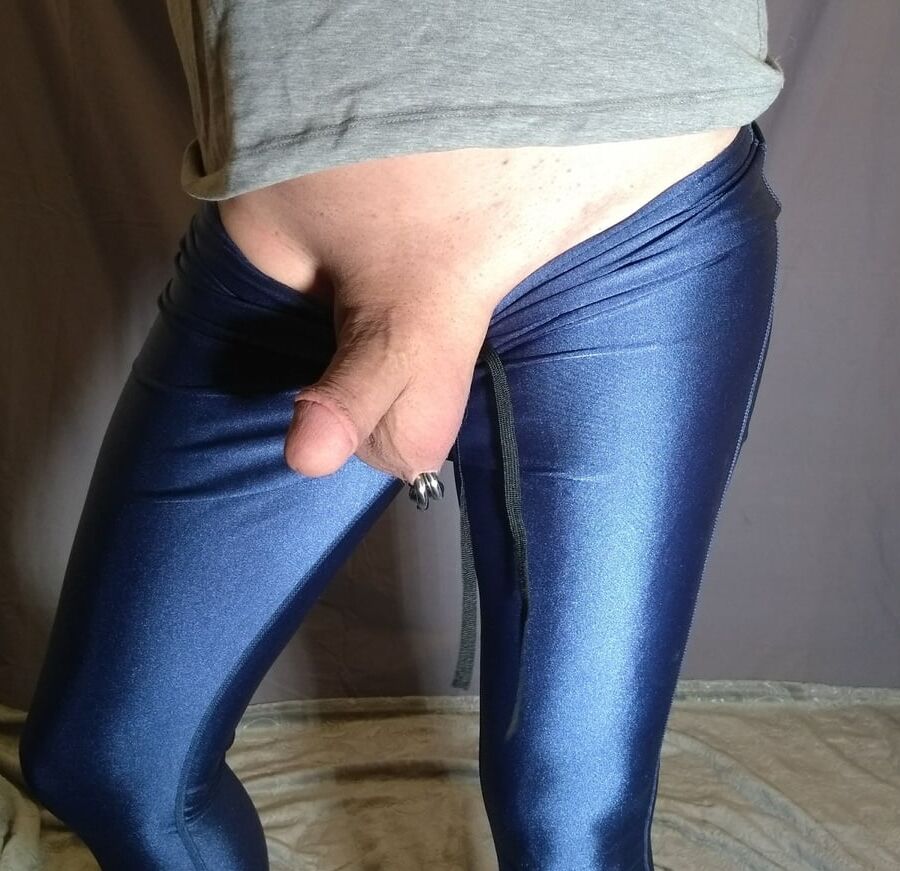Shemale In Spandex With Big Clit and Huge tits