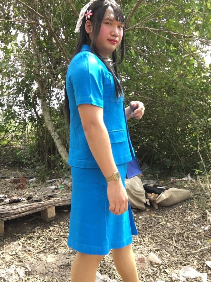 Thai ladyboy teacher Girl scout