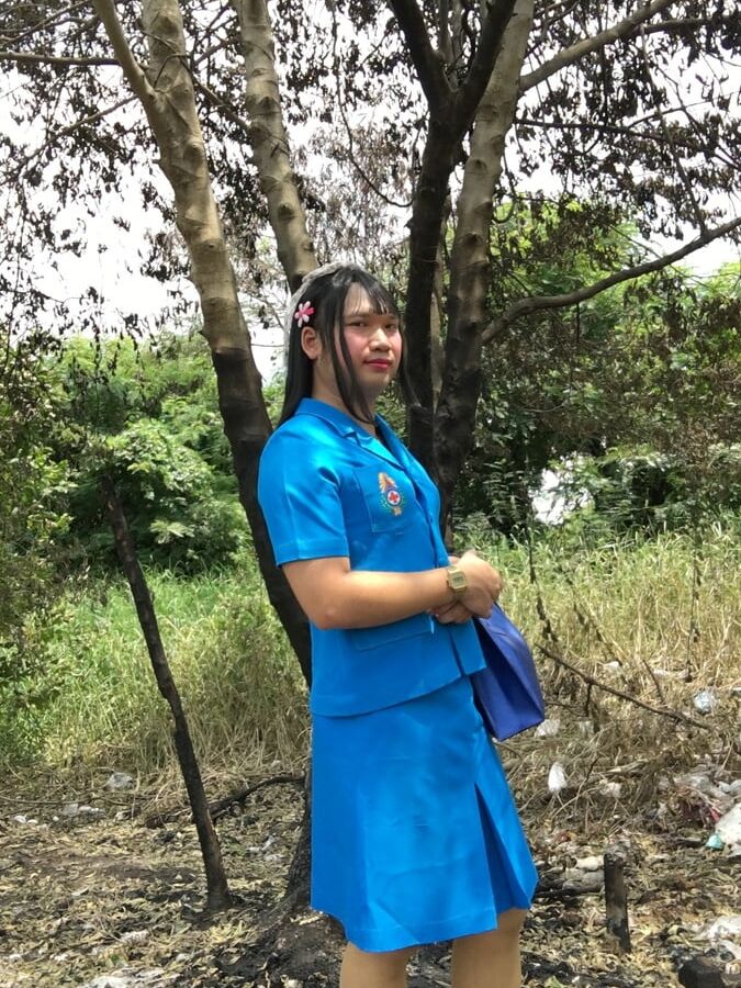 Thai ladyboy teacher Girl scout