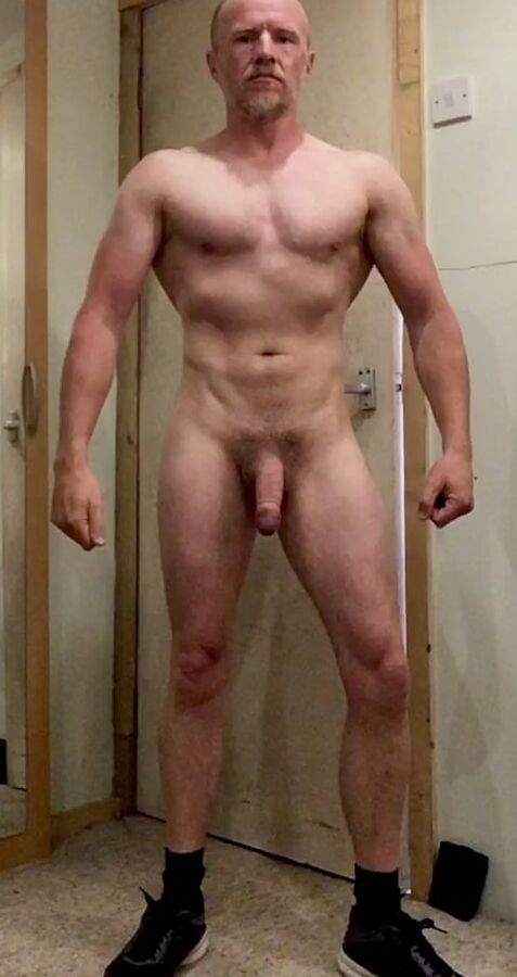 My muscular body and big inch cock