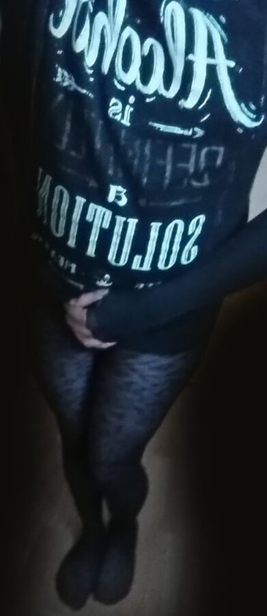Naughty Sissy Boy in Leopard Tights &amp; Body Preview