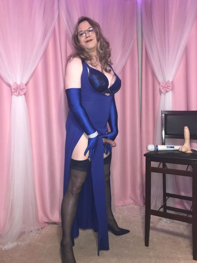 Joanie - Blue Maxi Vest Dress and Lady Marlene Part