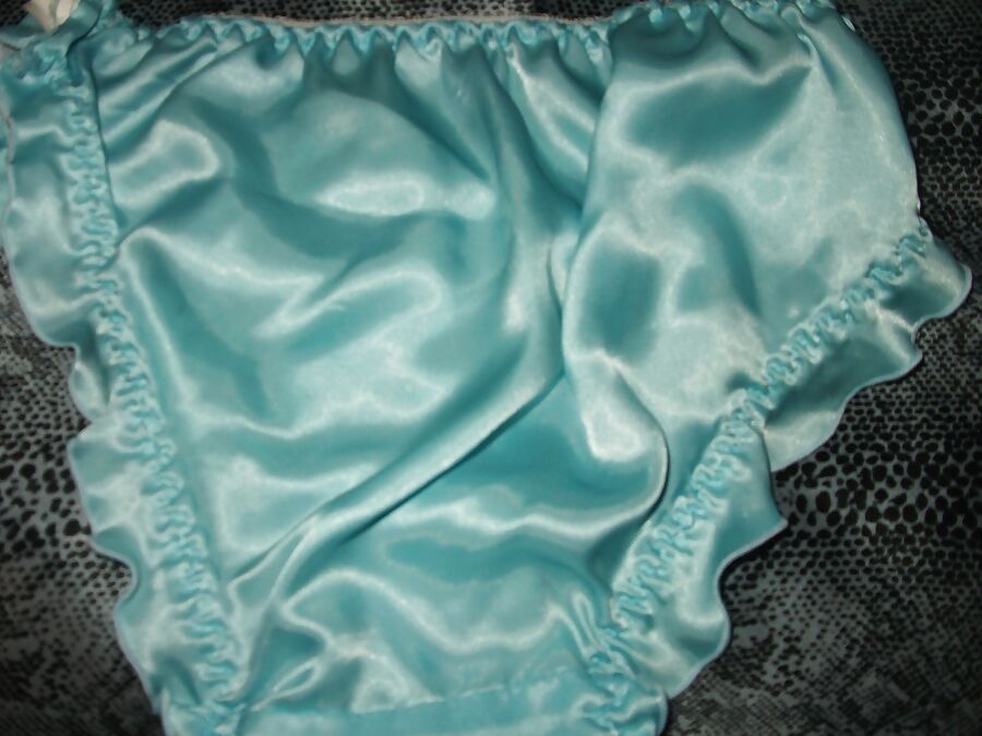 A selection of my wife&;s silky satin panties