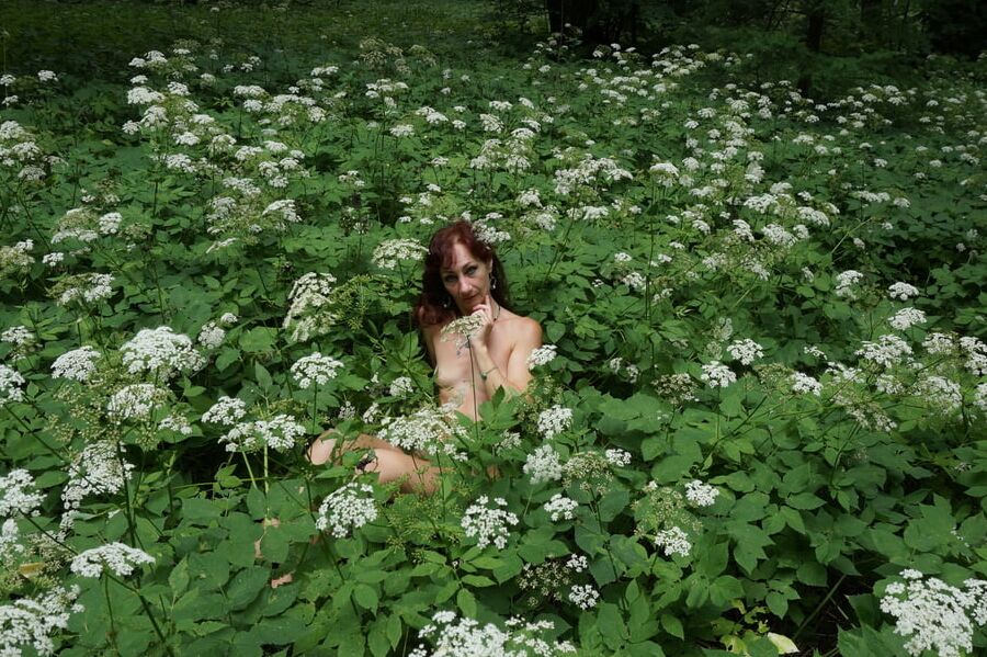 In White Flowers