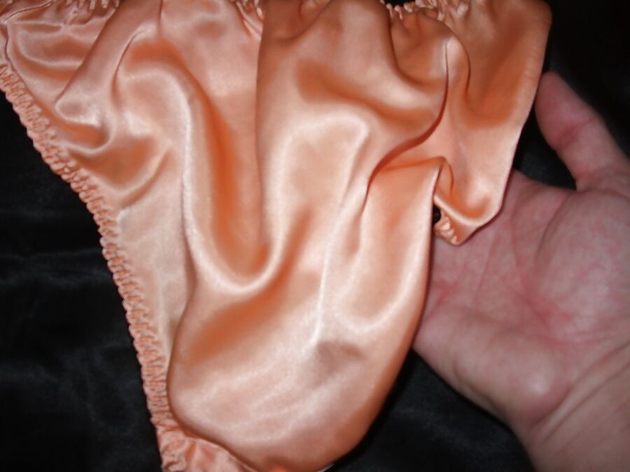 A selection of my wife&;s silky satin panties