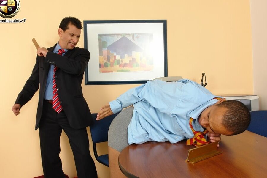 Jackson is punished in many ways by the headmaster