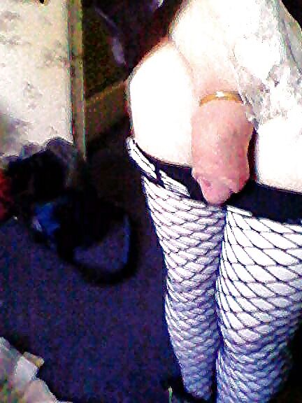 Sissy slut skirt and dick whip out