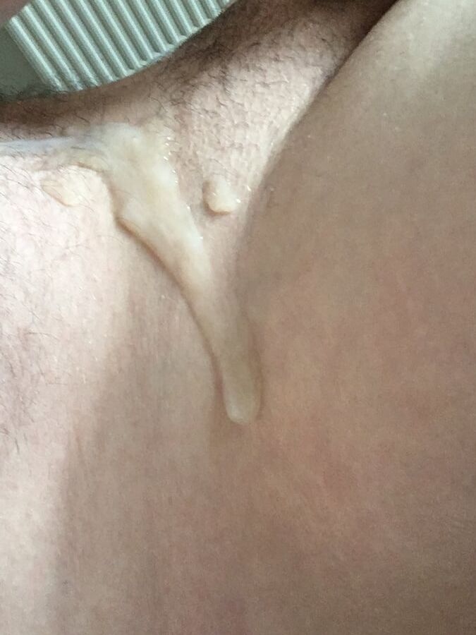 Me wanking, my British uncut straight cock and cum