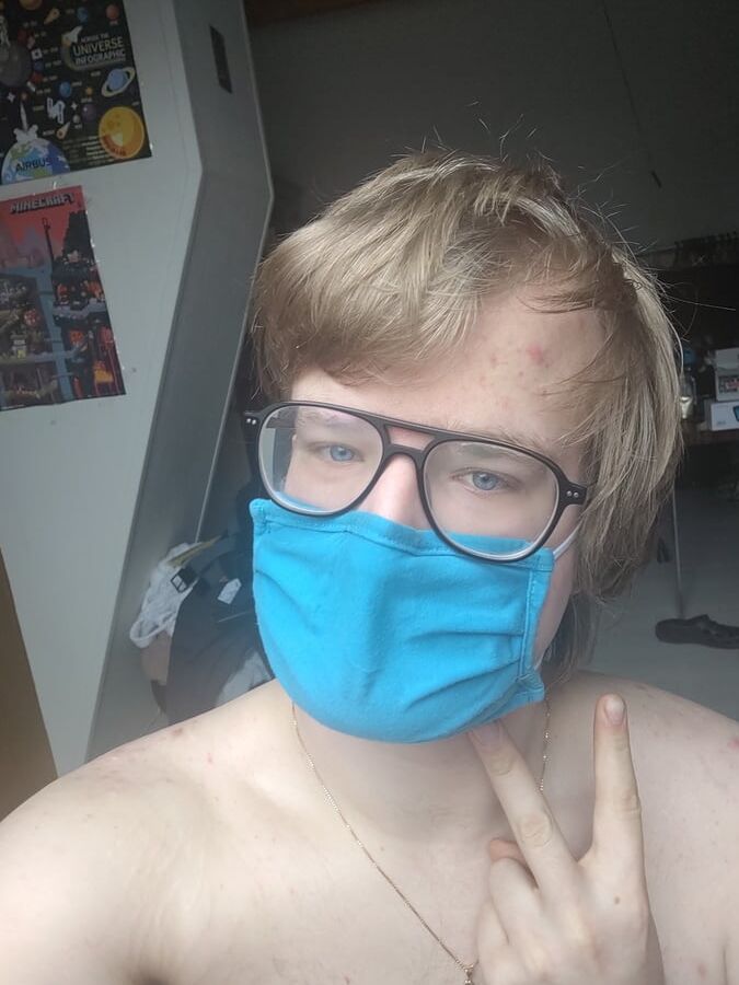Me responsibly wearing a mask