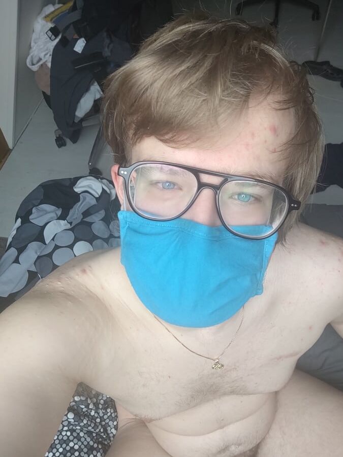 Me responsibly wearing a mask