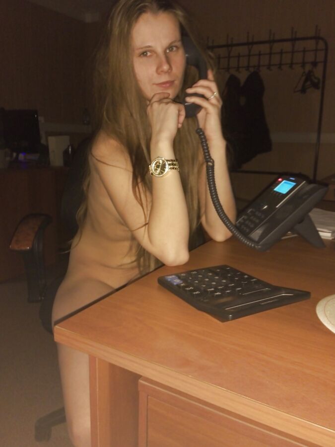 My girl in the office