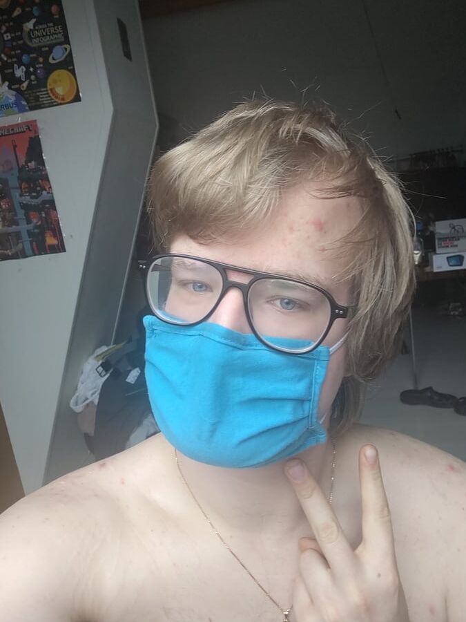 Me responsibly wearing a mask