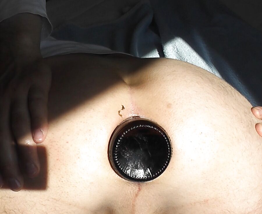My asshole showing a big gape gaping spread .