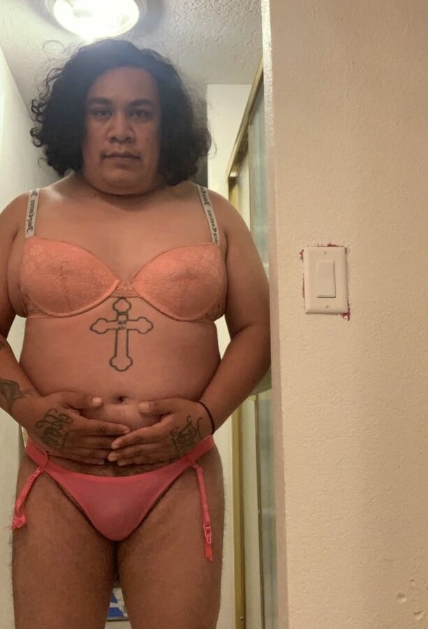 Panty wearing sissy faggot