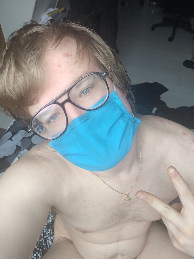 Me responsibly wearing a mask