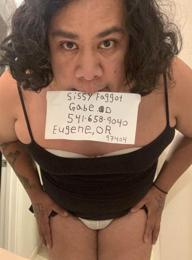 Panty wearing sissy faggot