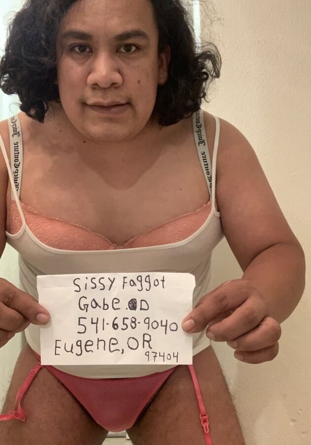 Panty wearing sissy faggot