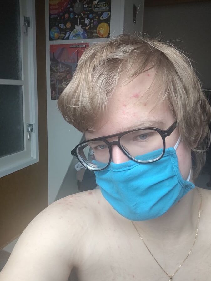 Me responsibly wearing a mask