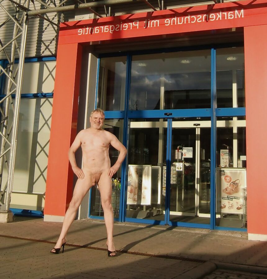 Naked in middle of street