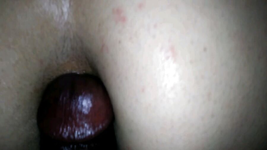 Taking daddy dick inside my tight little pink butthole