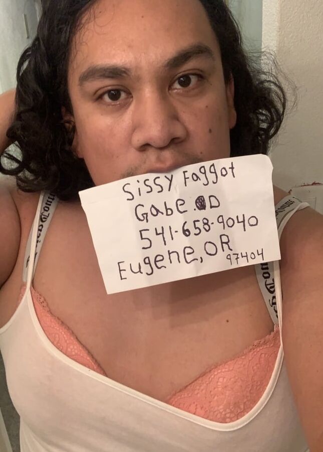 Panty wearing sissy faggot