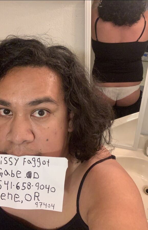 Panty wearing sissy faggot