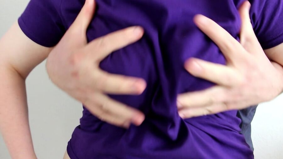 Well squeezed tits