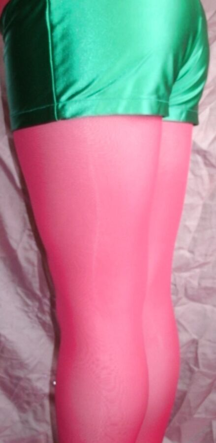Sissy Boy Lovelaska - Red tights and Chupa Chups