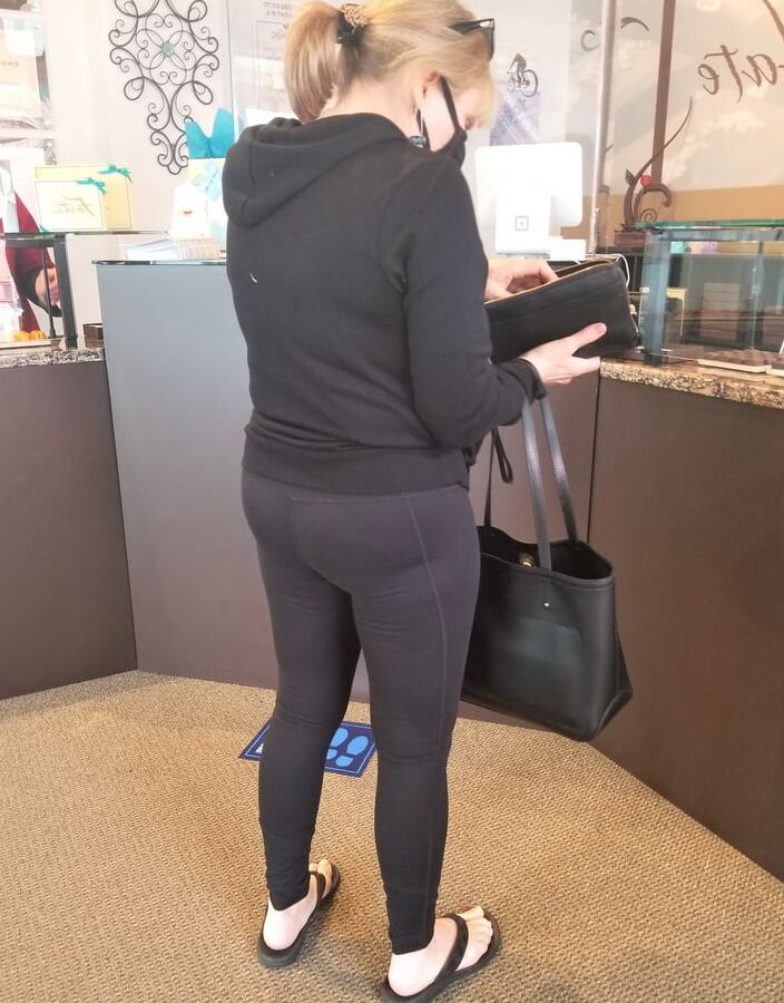 Sexy Grandma Sex Star out in public