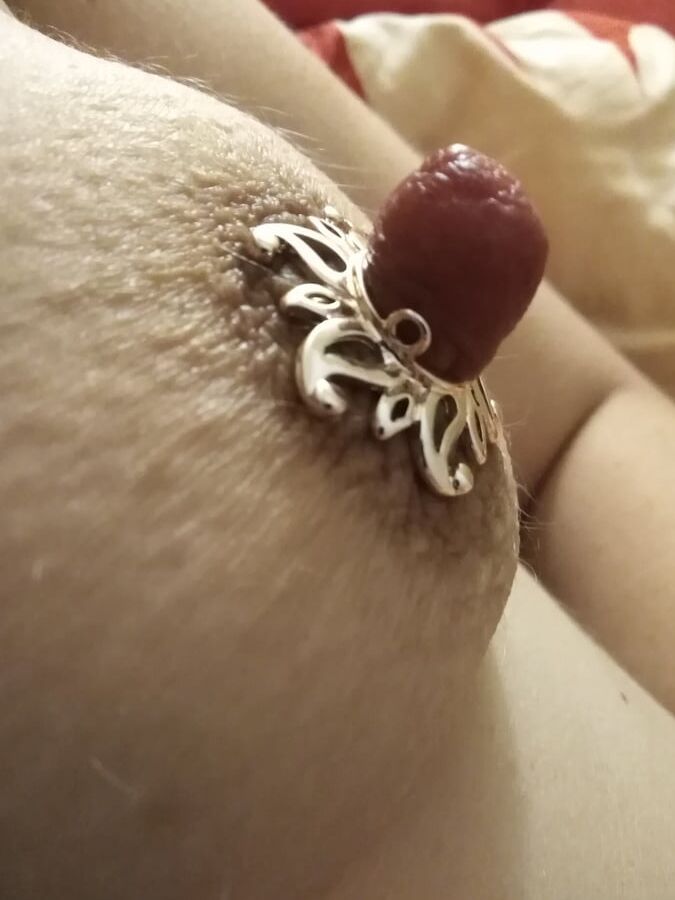 Mandy got new piercings