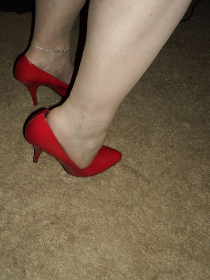 shoes nylons heels and wig