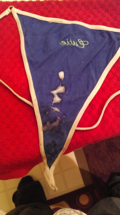 Blue String Thong