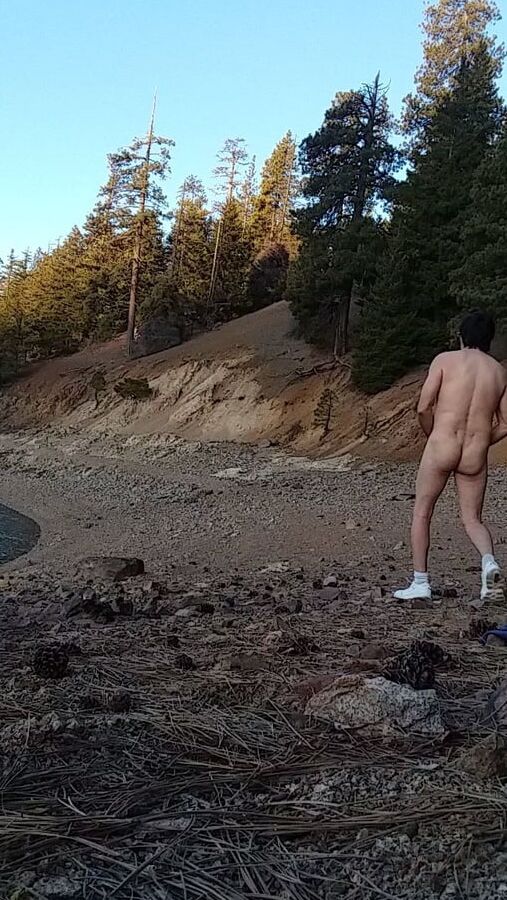 Walked around the lake naked