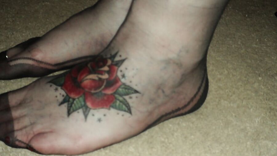 more fake foot tattoo