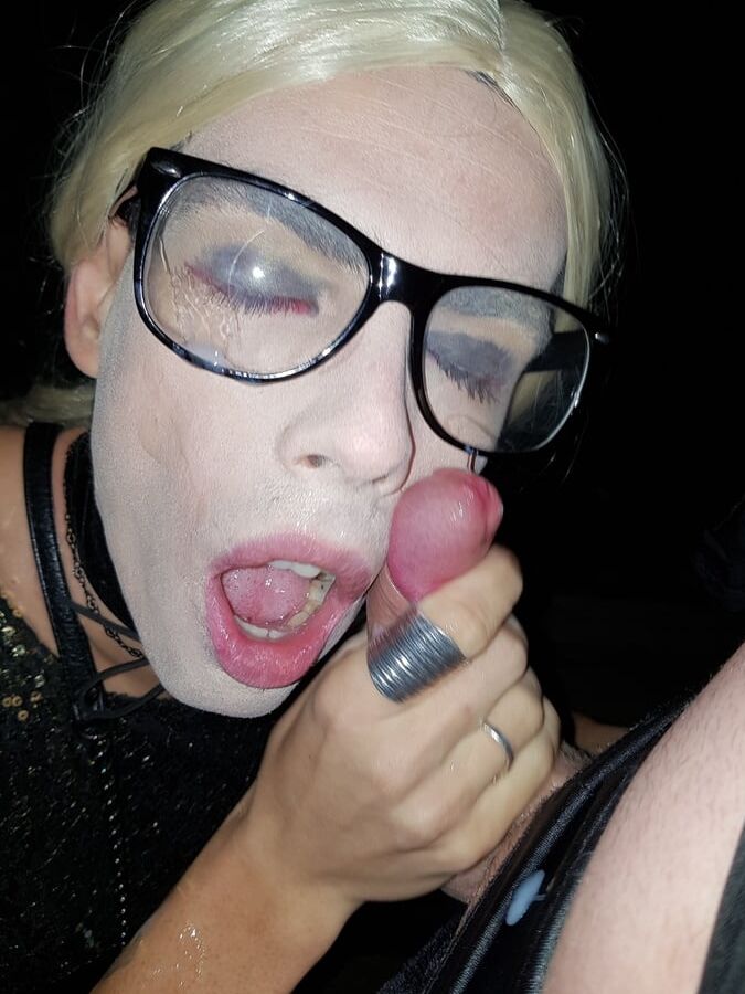 Naughty Me wearing wigs